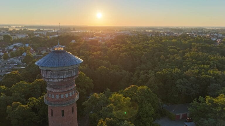 Baufortschritt rund um den Wasserturm