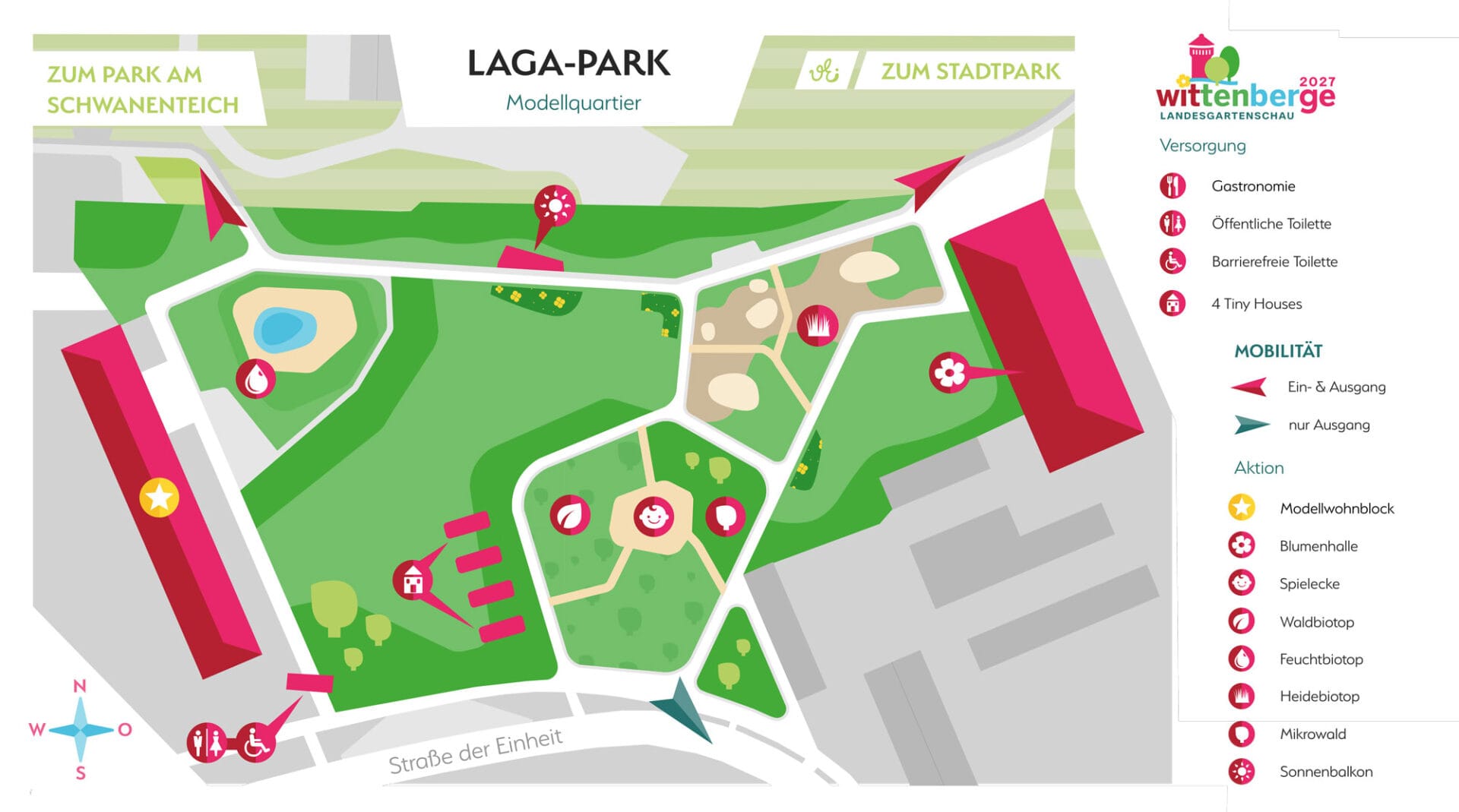 Lageplan Modellquartier