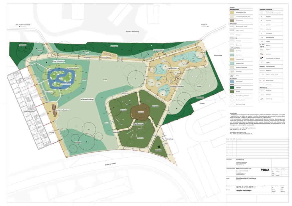Plan Freifläche Modellquartier