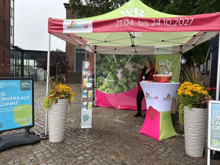 Die Landesgartenschau ist auch 2026 wieder auf den Wochenmärkten vertreten.