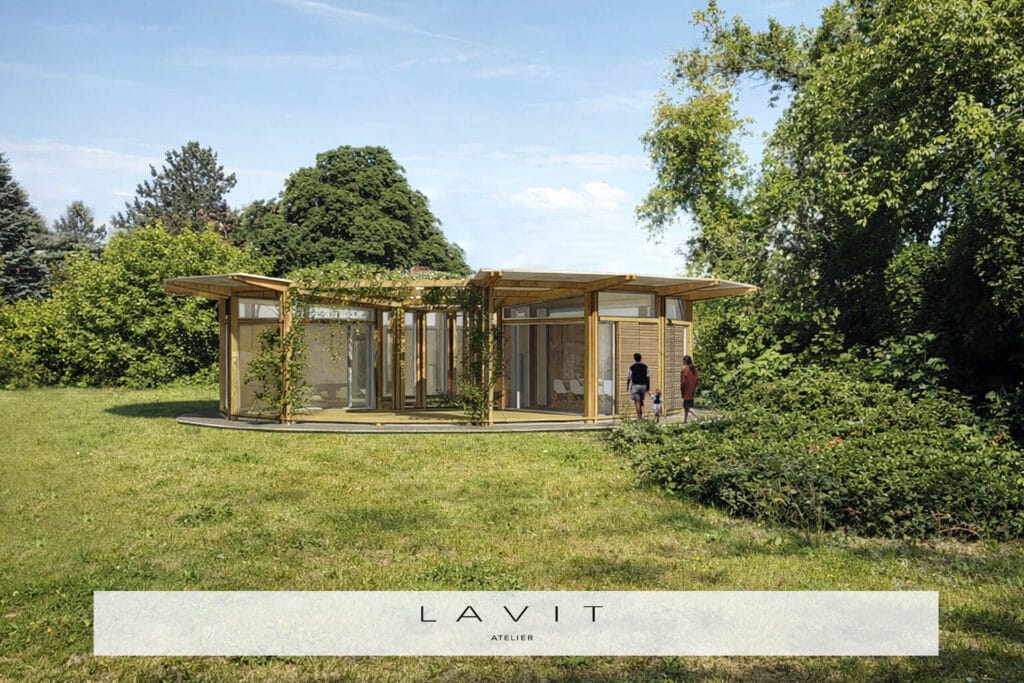 Veritas Pavillon für die Landesgartenschau Wittenberge von Marco Lavit