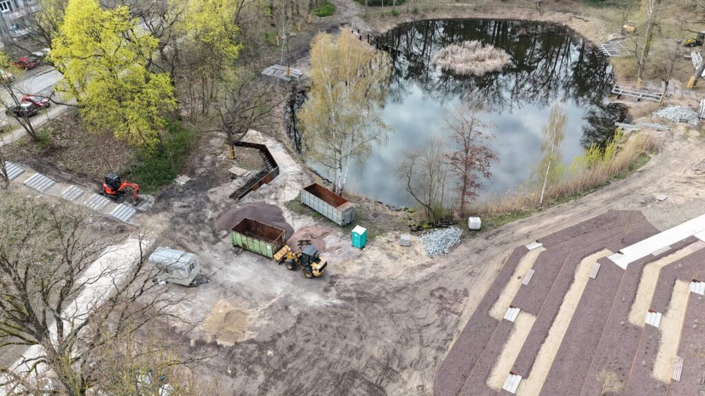 Baubeginn am Park am Schwanenteich in Wittenberge im Rahmen der Landesgartenschau