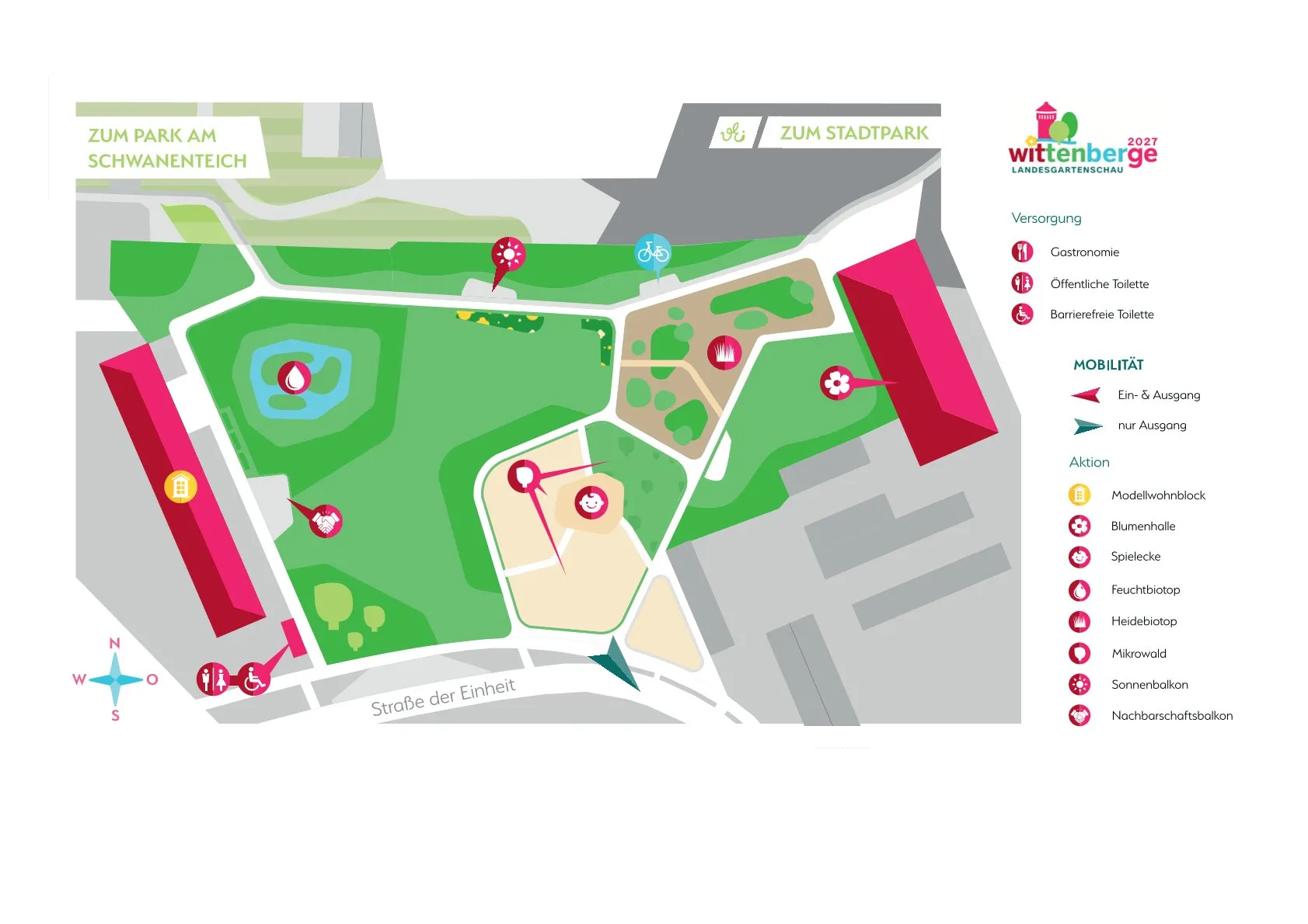 Lageplan vom Modelquartier