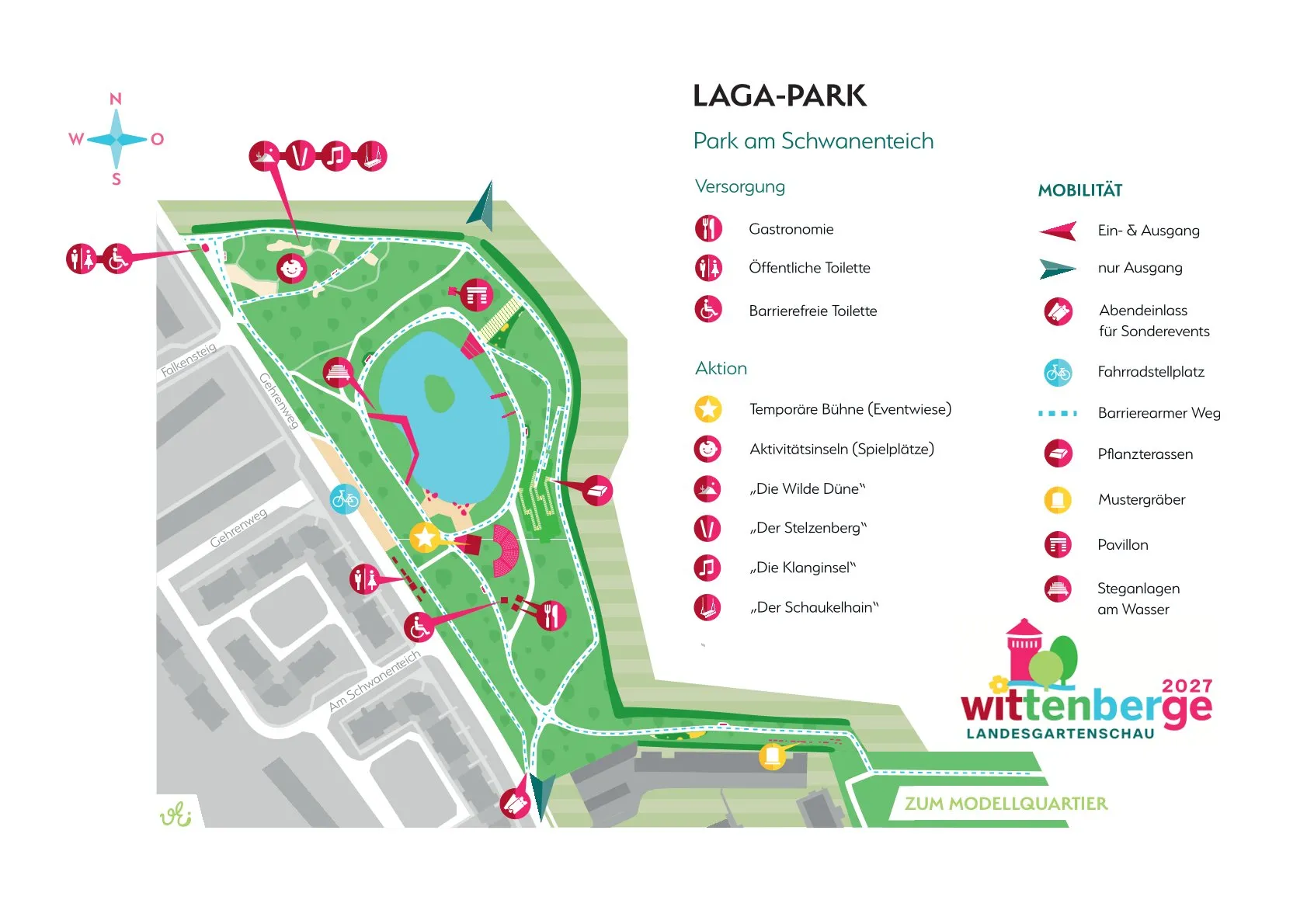 Lageplan Park am Schwanenteich